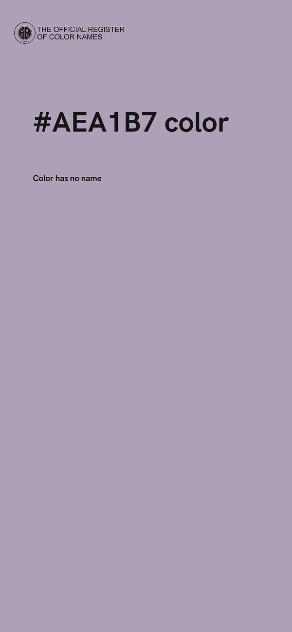 #AEA1B7 color image