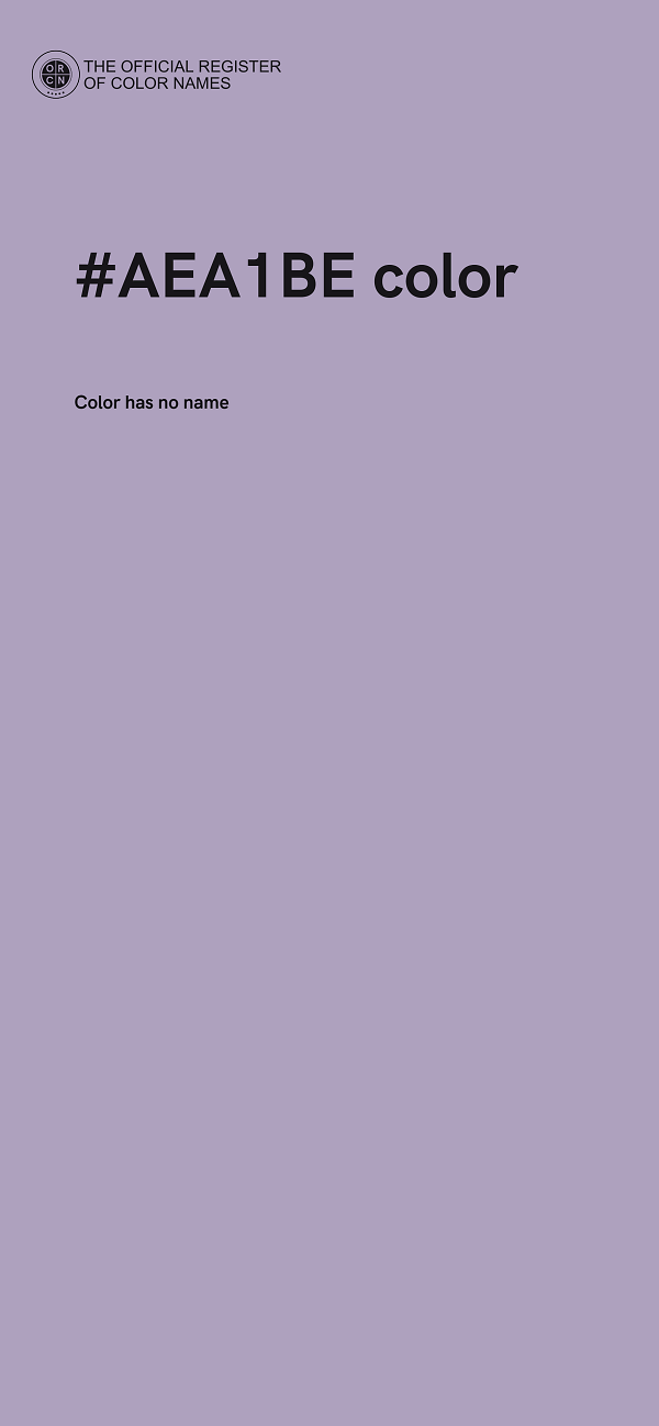 #AEA1BE color image