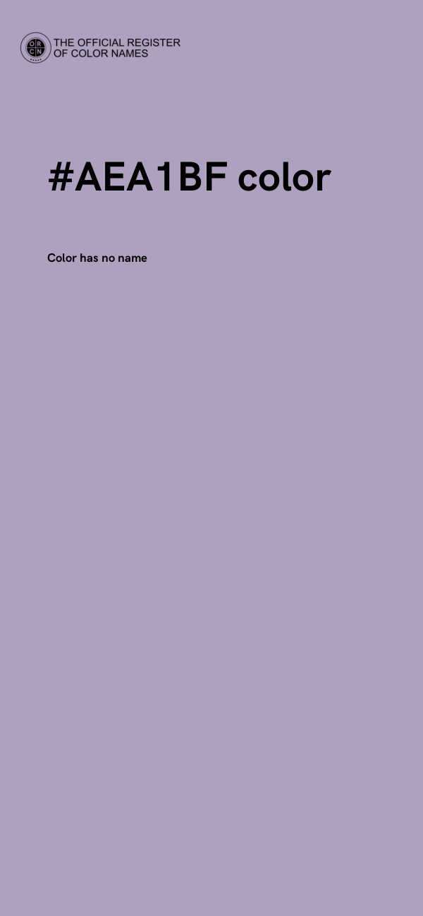 #AEA1BF color image