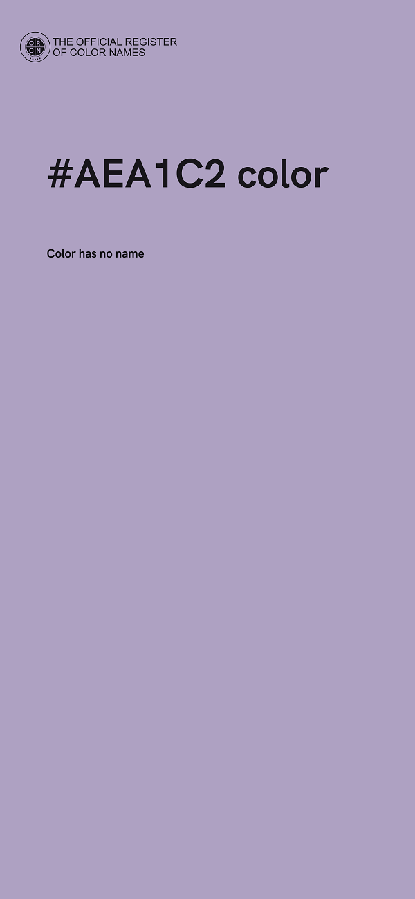 #AEA1C2 color image