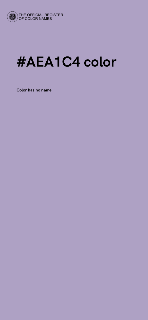 #AEA1C4 color image