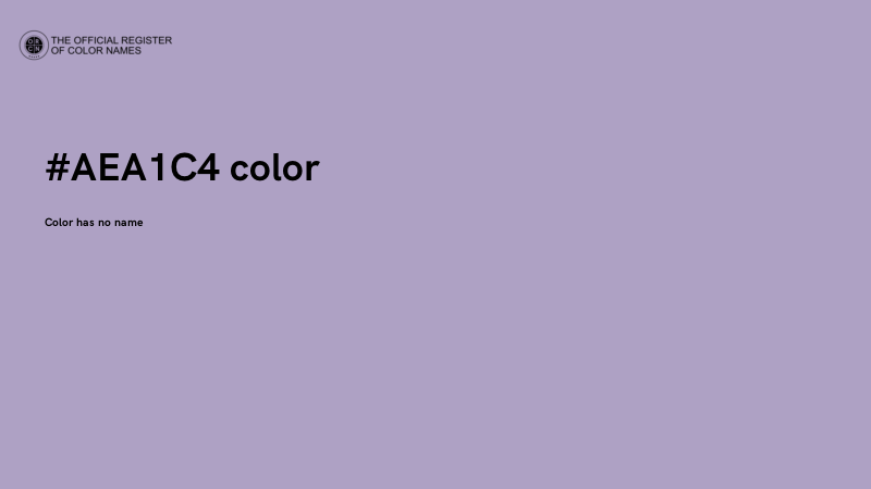 #AEA1C4 color image