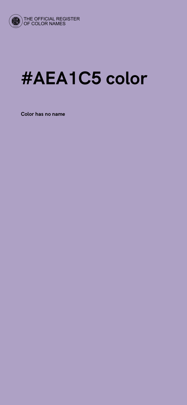 #AEA1C5 color image
