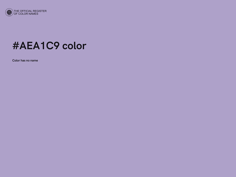 #AEA1C9 color image