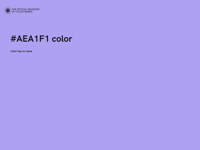 #AEA1F1 color image