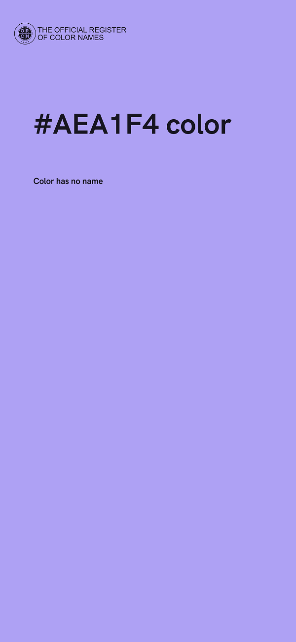 #AEA1F4 color image