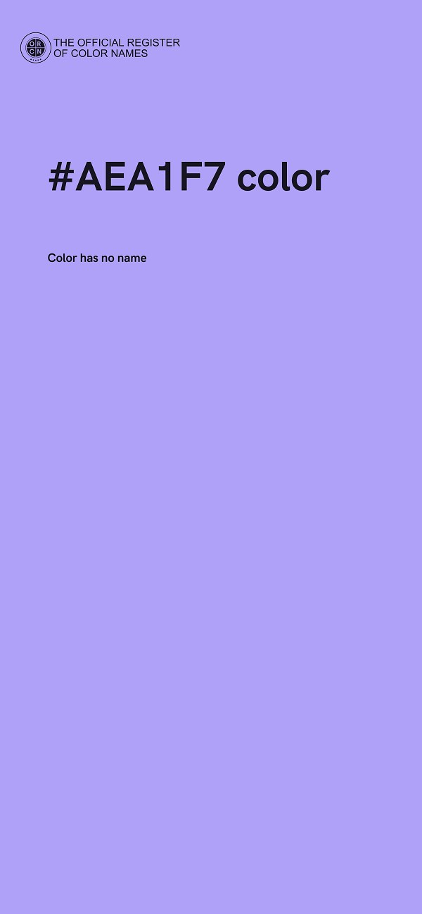 #AEA1F7 color image