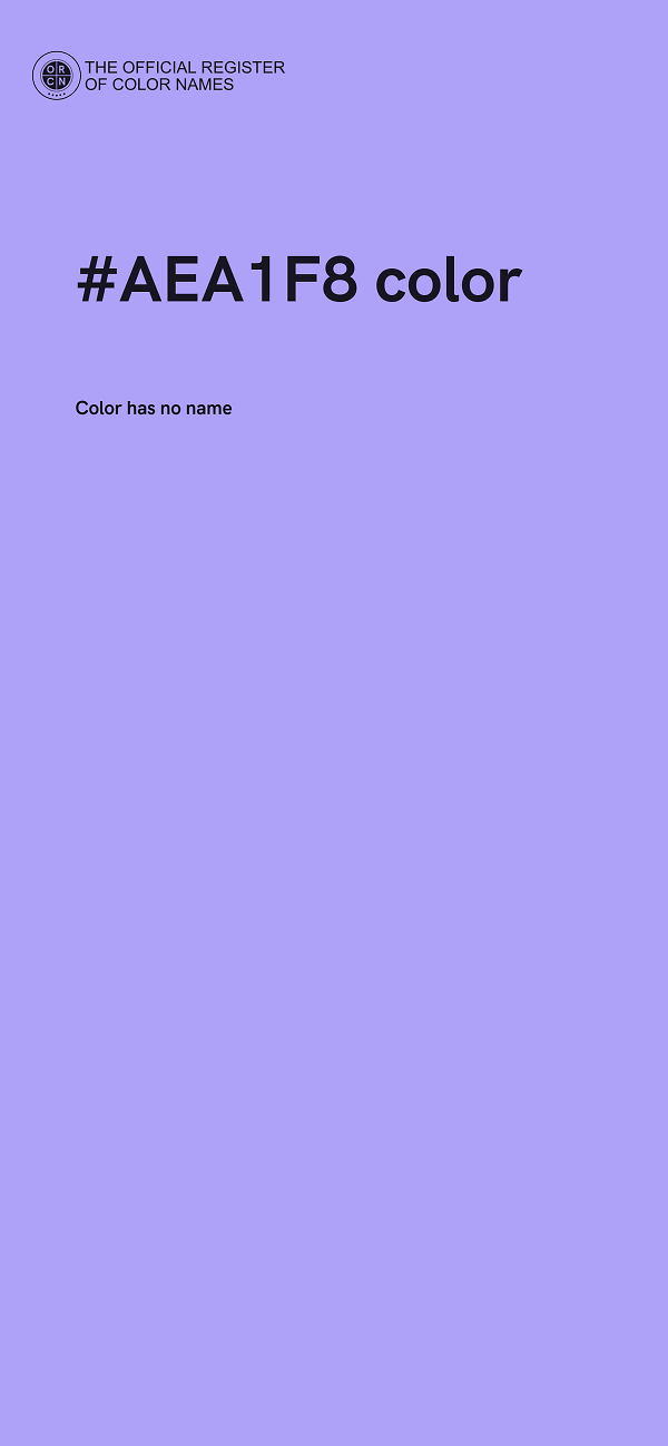 #AEA1F8 color image