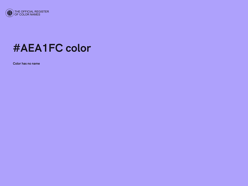 #AEA1FC color image