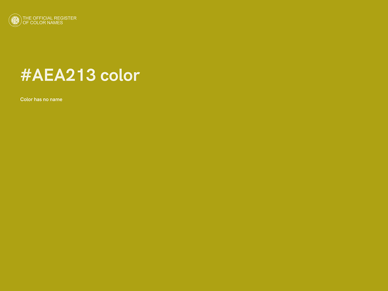 #AEA213 color image