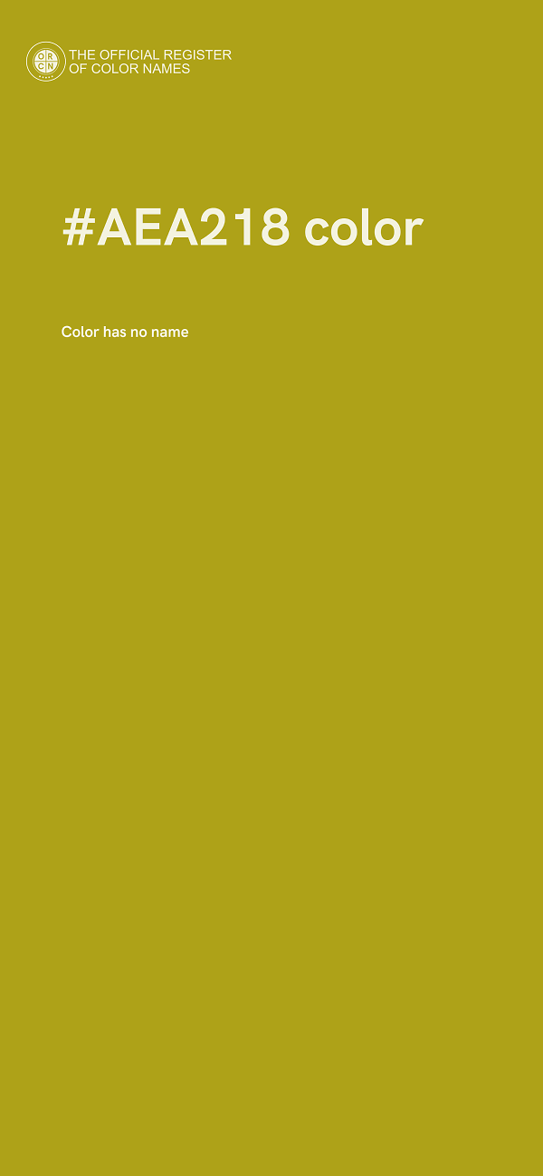 #AEA218 color image