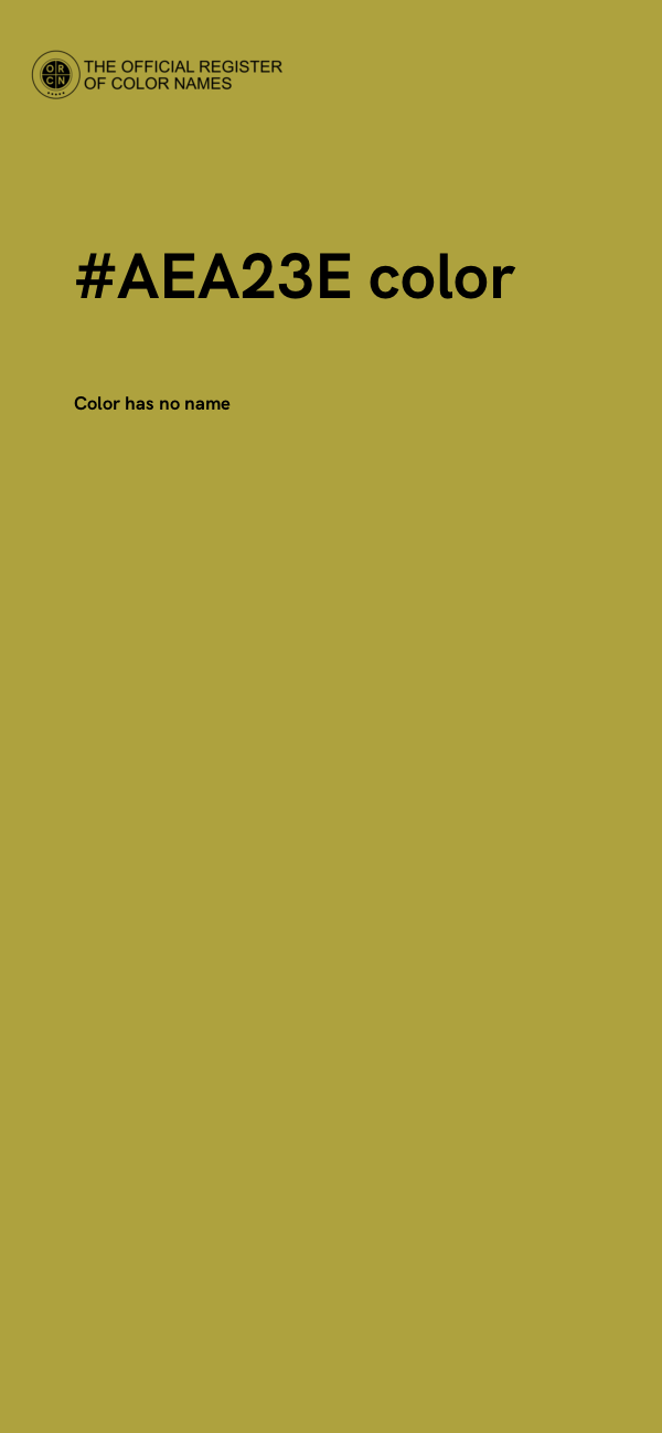 #AEA23E color image