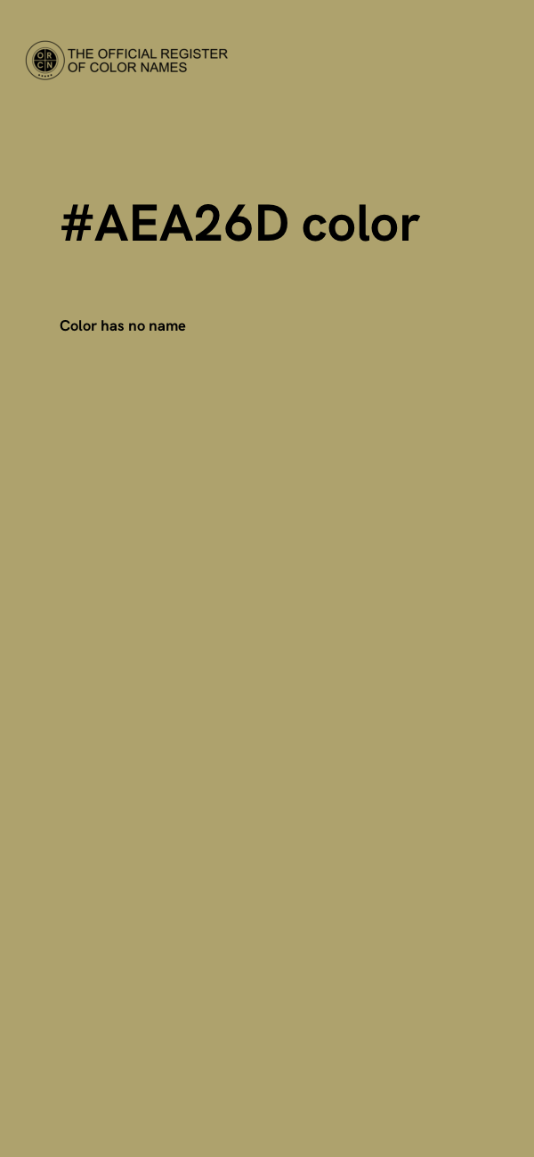 #AEA26D color image