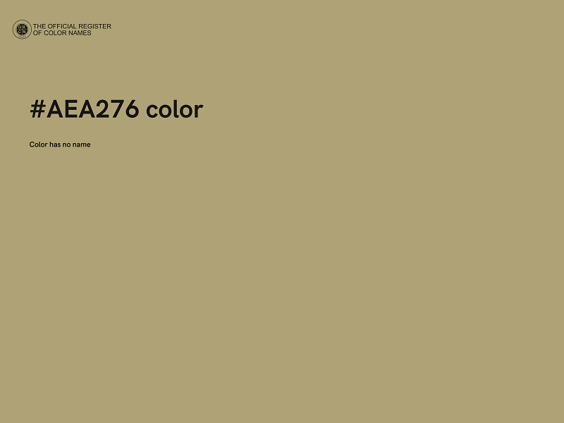 #AEA276 color image