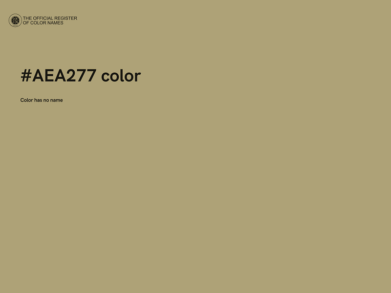 #AEA277 color image