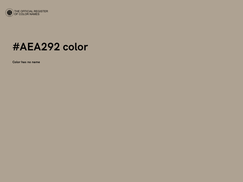 #AEA292 color image