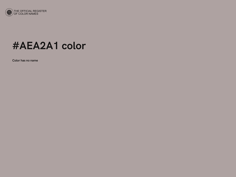 #AEA2A1 color image