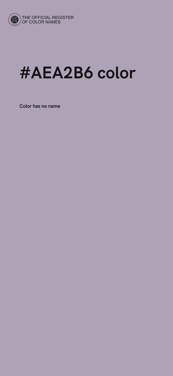 #AEA2B6 color image