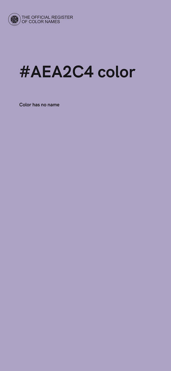 #AEA2C4 color image
