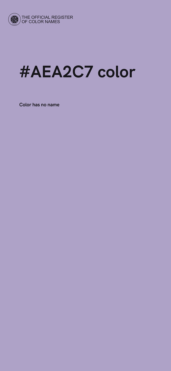 #AEA2C7 color image