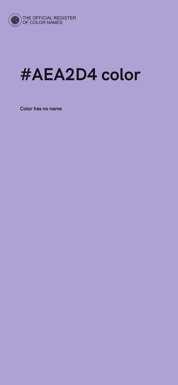 #AEA2D4 color image