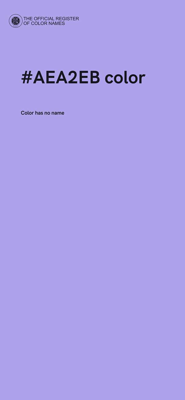 #AEA2EB color image