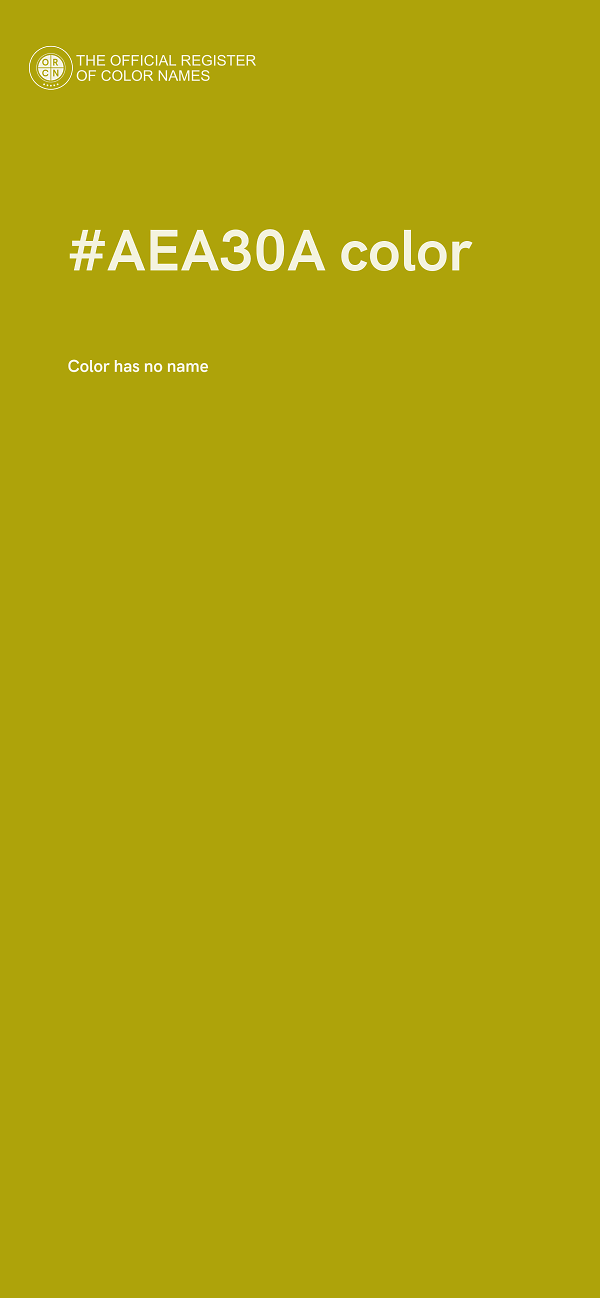 #AEA30A color image