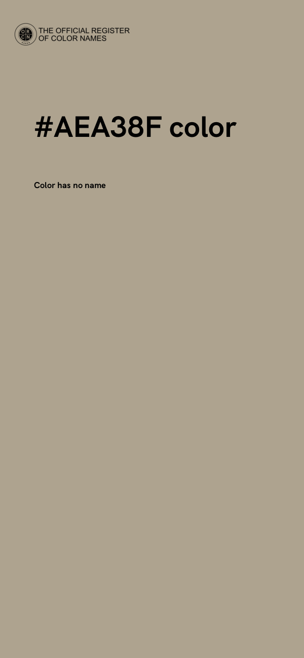 #AEA38F color image