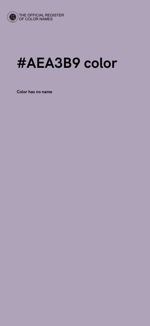 #AEA3B9 color image