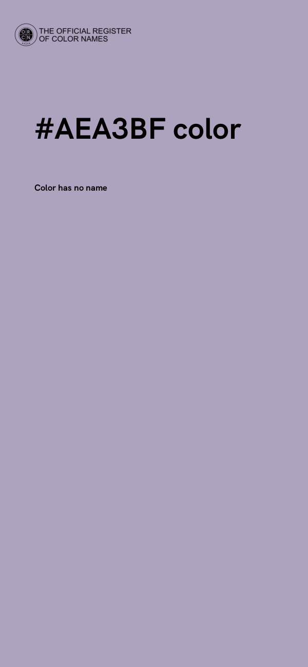#AEA3BF color image