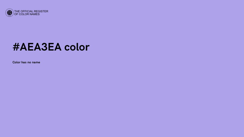 #AEA3EA color image