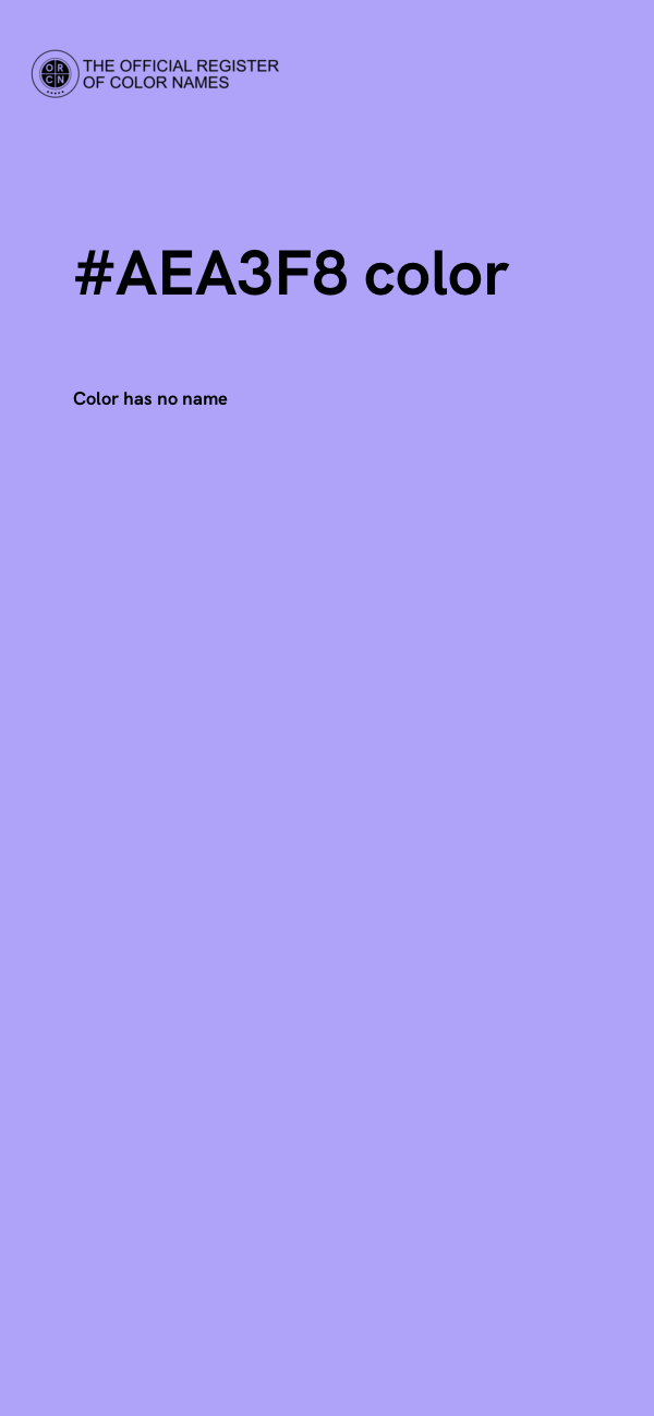 #AEA3F8 color image