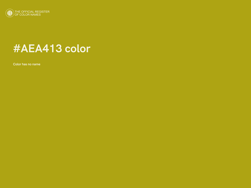 #AEA413 color image