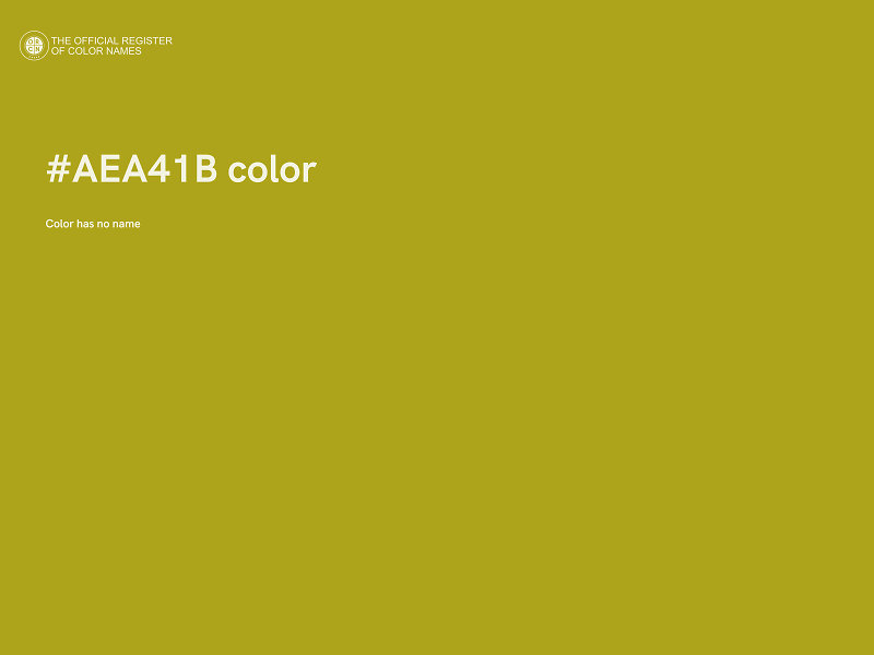#AEA41B color image
