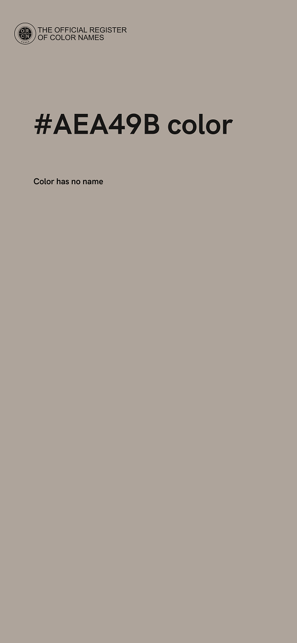 #AEA49B color image
