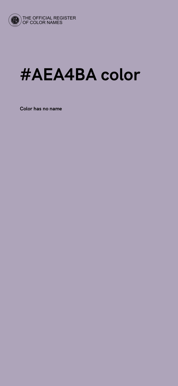#AEA4BA color image