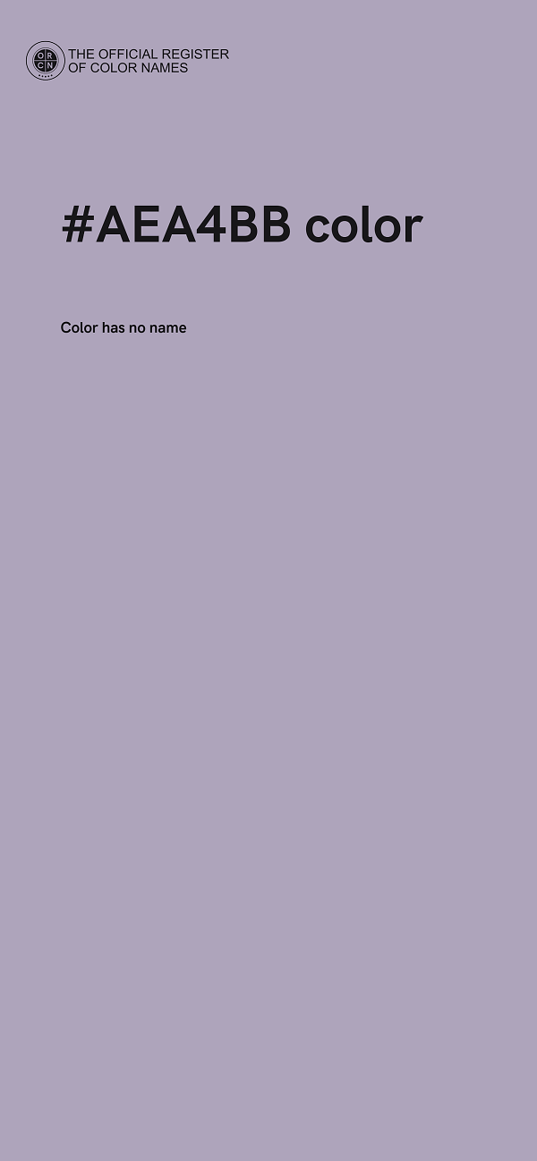 #AEA4BB color image