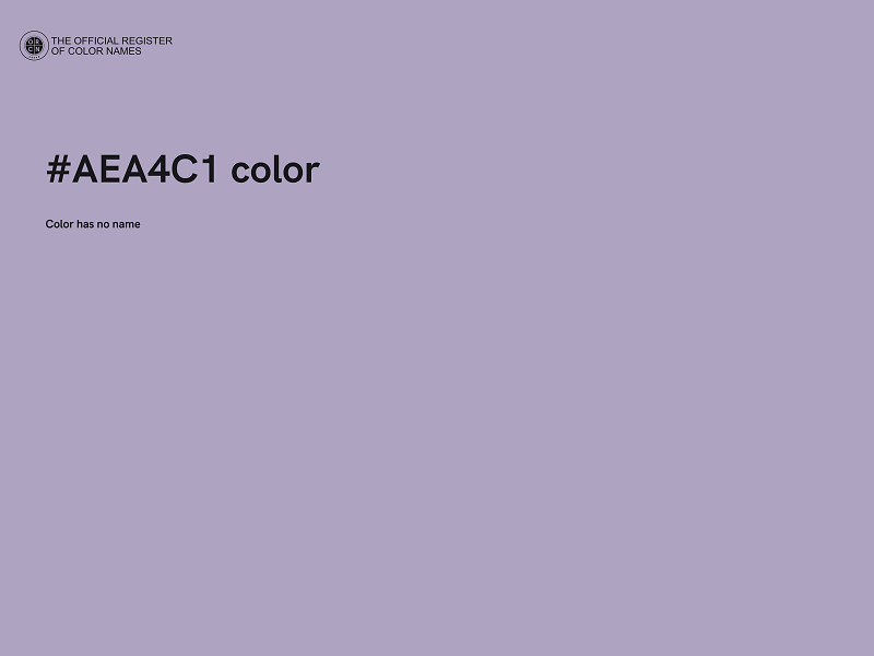 #AEA4C1 color image