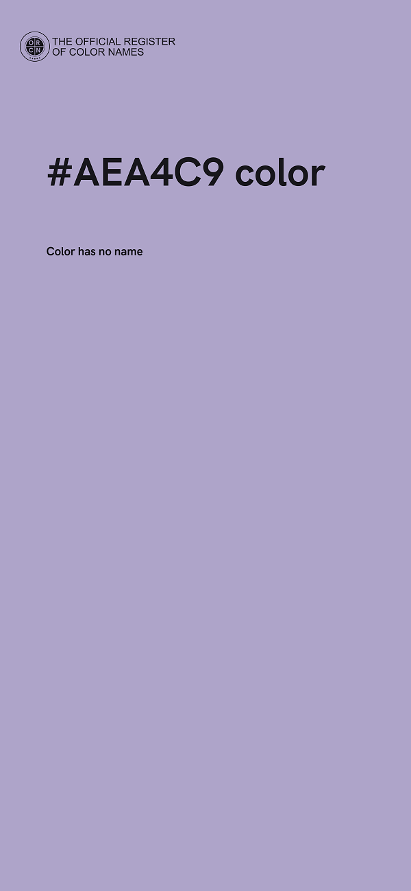 #AEA4C9 color image