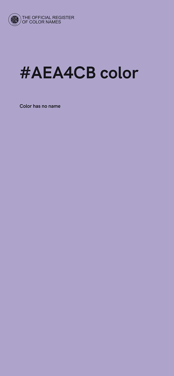#AEA4CB color image
