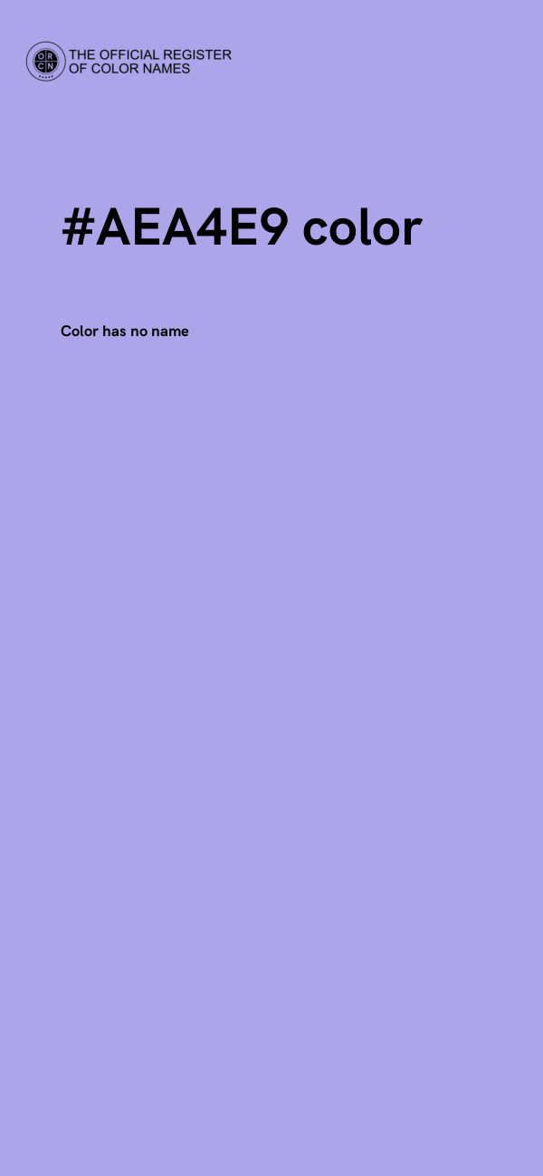 #AEA4E9 color image