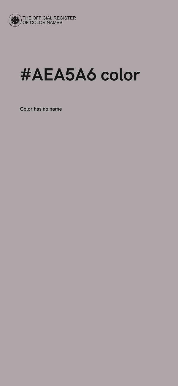 #AEA5A6 color image
