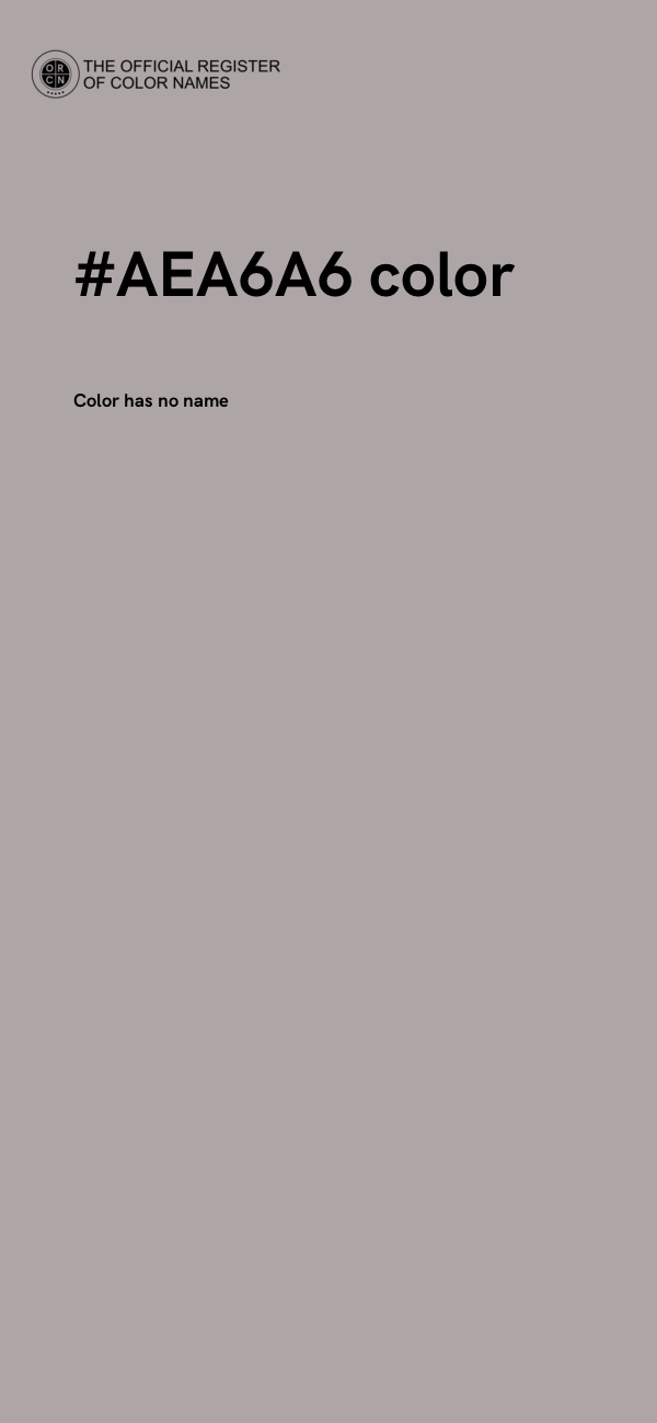 #AEA6A6 color image