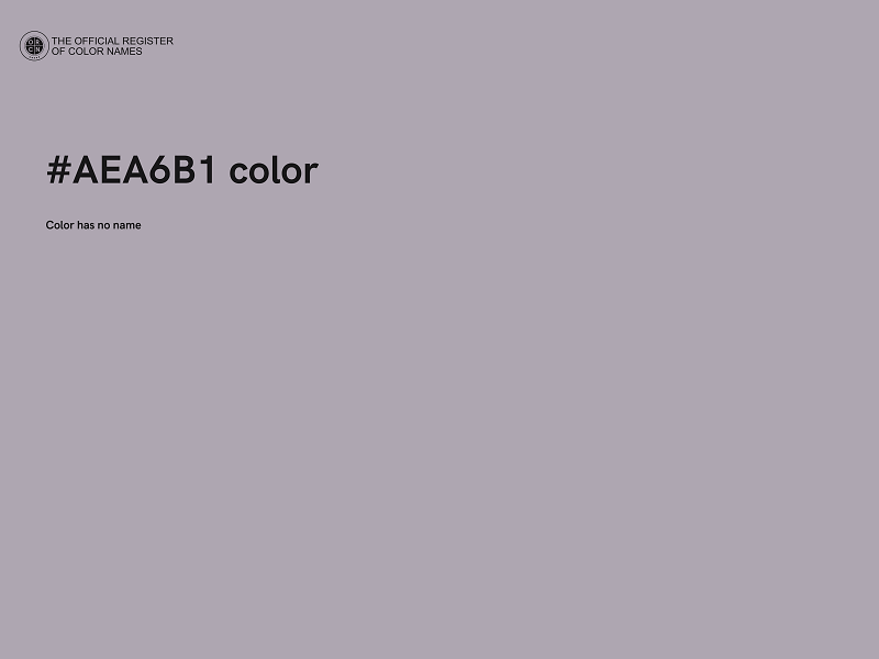 #AEA6B1 color image