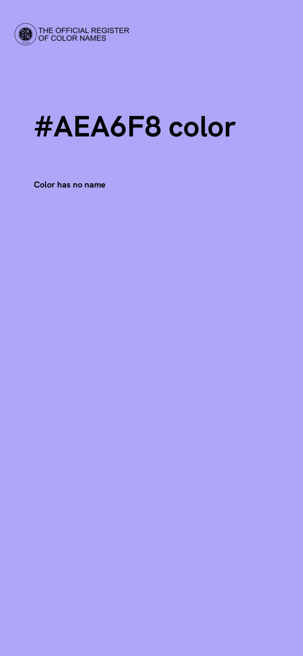 #AEA6F8 color image