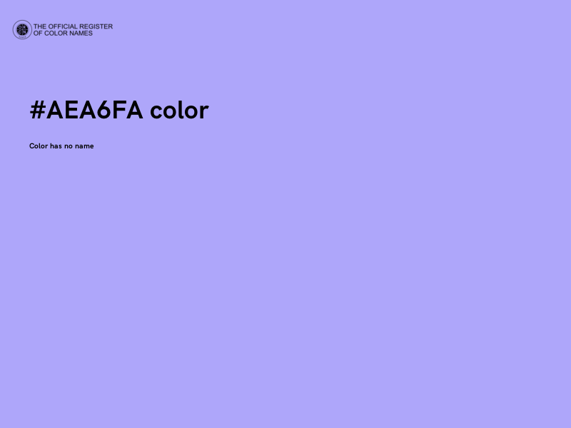 #AEA6FA color image