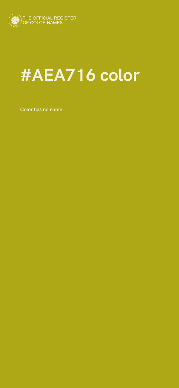 #AEA716 color image