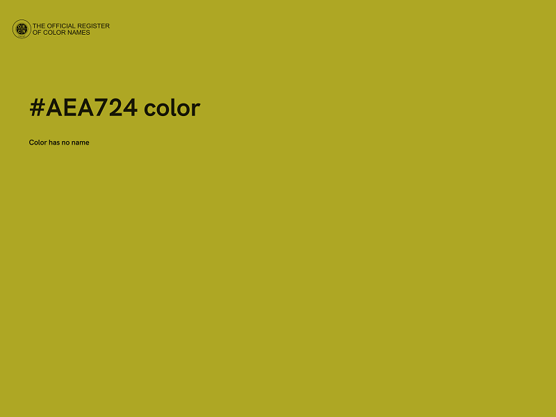 #AEA724 color image