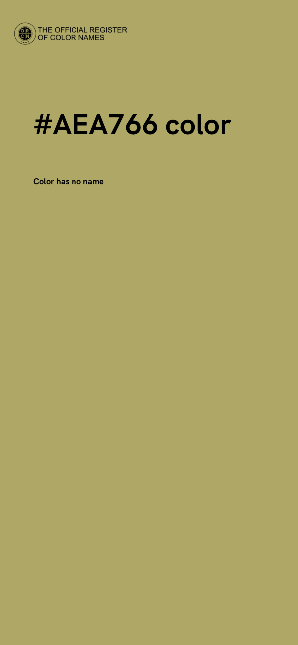#AEA766 color image