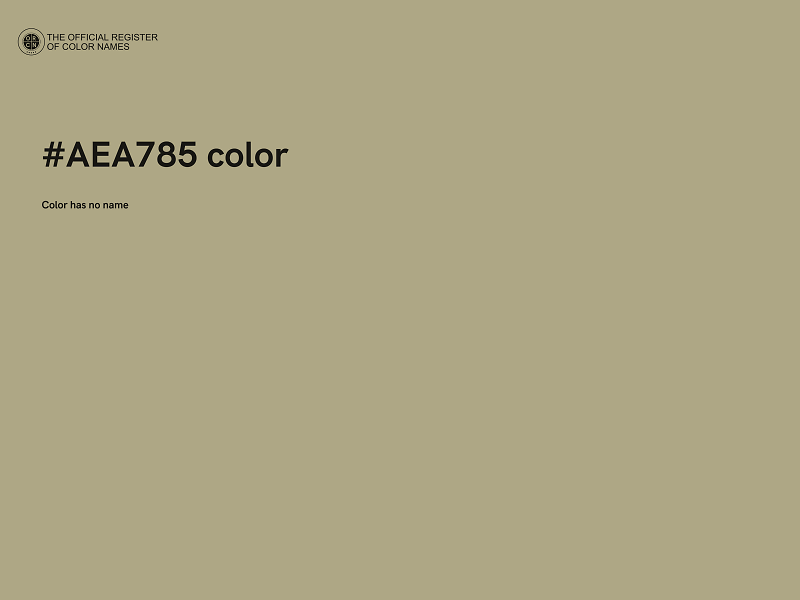 #AEA785 color image